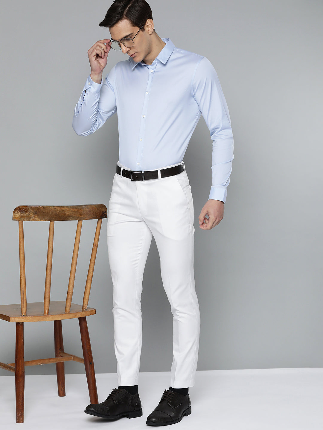 White Formal Shoes Harem Trousers - Buy White Formal Shoes Harem Trousers  online in India